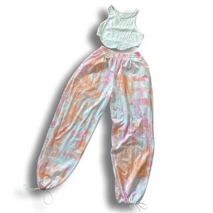 Set sporty 2 pieces: crop top + pant